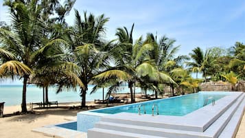 Outdoor pool, an infinity pool