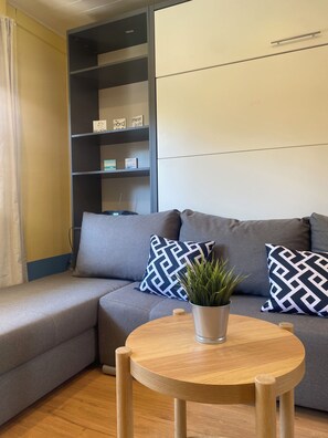 Smart TV, fireplace, DVD player, ping pong