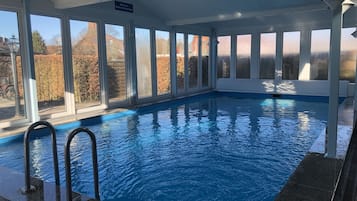 Indoor pool, a heated pool