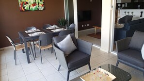 Dining - 3-BEDROOM APARTMENT IN LUXURY RESIDENCE WITH SEA VIEW (Les Trois-Îlets)