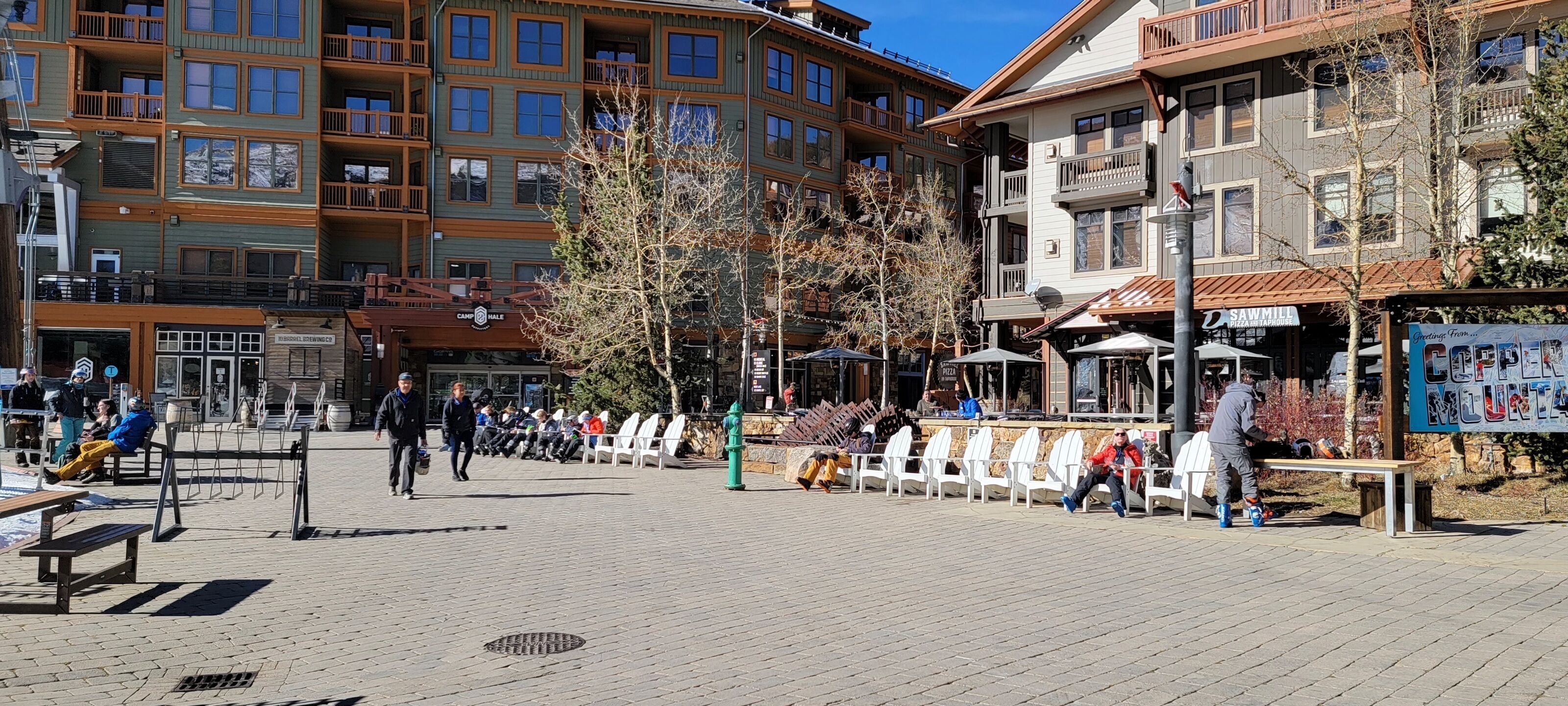 Center Village. Shops, restaurants, and live music is here!