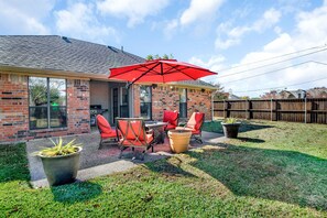 屋外ダイニングエリア