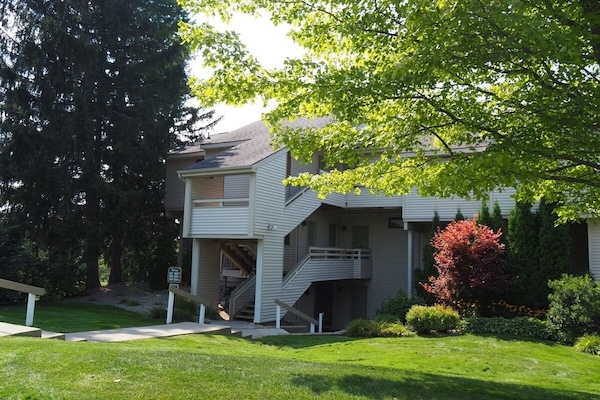 OVERVIEW:  Overview of the condo building from the front.