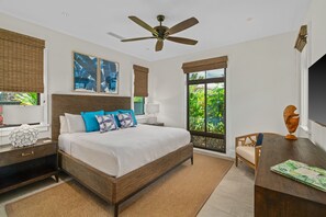 4 bedrooms, iron/ironing board, travel crib, WiFi - Maluhia Makai: Brand New Tropical Villa (Koloa)