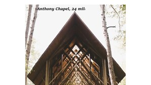 A large wooden structure with a central door, surrounded by trees. - Pool Table-Hot springs Village Cozy Twnhse+Walk 2 lake (Hot Springs village)