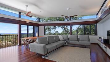 Smart TV, books, stereo