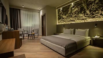 Habitación doble Confort | Ropa de cama hipoalergénica, camas Select Comfort y minibar