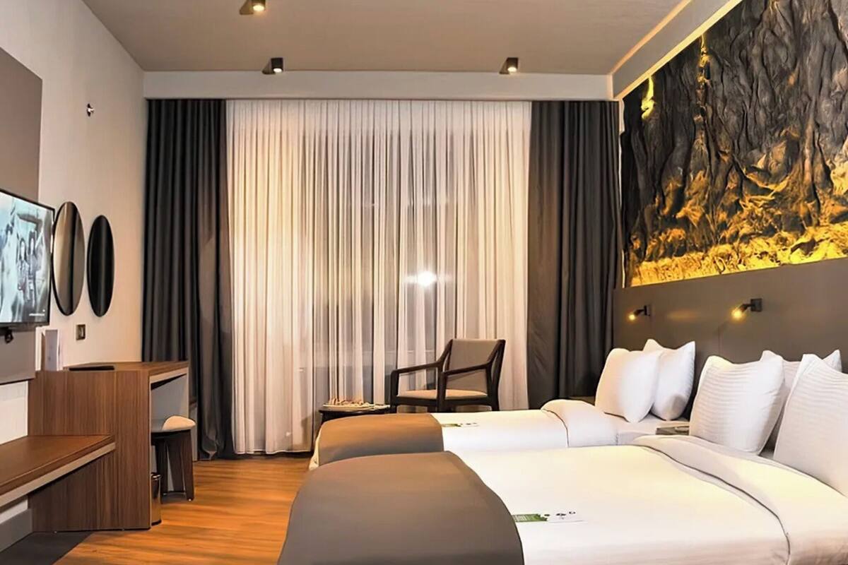 Luxe beddengoed, Select Comfort-bedden, een minibar