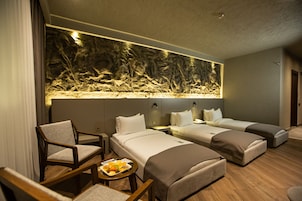 Ropa de cama de alta calidad, colchones Select Comfort y minibar
