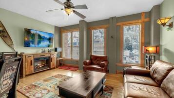 Televisión, reproductor de DVD y oficina