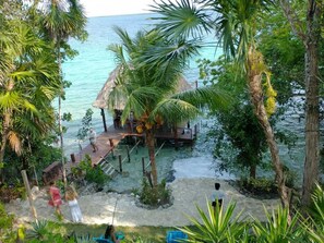 Property grounds - MAYA CALA ~LAKEFRONT STUNNING PRIVATE SETTING  DOCK PALAPA & SWINGS SUP-B KAYAKS (Bacalar)