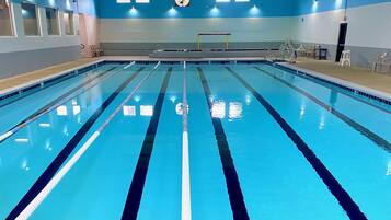 Indoor pool, a heated pool