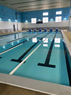 Indoor pool, a heated pool