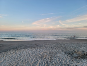 En la playa