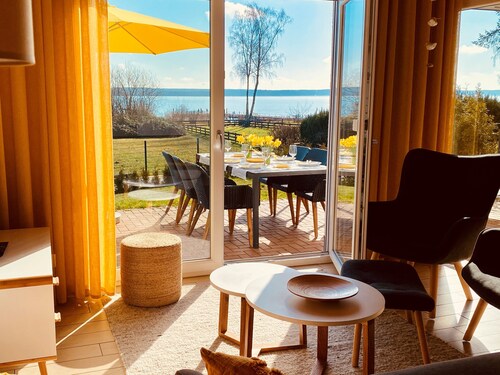 Ferienhaus "MarthaSee" in erster Reihe mit Panoramablick auf den Plauer See