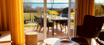 Vacation home "MarthaSee" in the first row with a panoramic view of Lake Plau