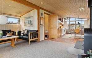 Televisión y chimenea 