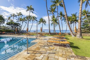 Piscine extérieure, piscine chauffée