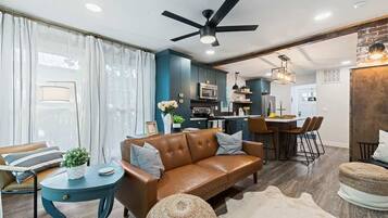 Smart TV, fireplace, offices