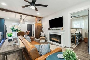 Smart TV, fireplace, offices