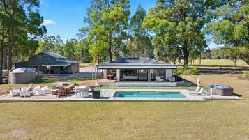 A heated pool