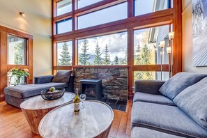 Fernseher, Kamin, DVD-Player