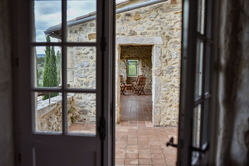 Magnificent private Mas Ardechois with swimming pool