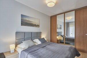 Standard-íbúð | Straujárn/strauborð, ókeypis þráðlaus nettenging, rúmföt