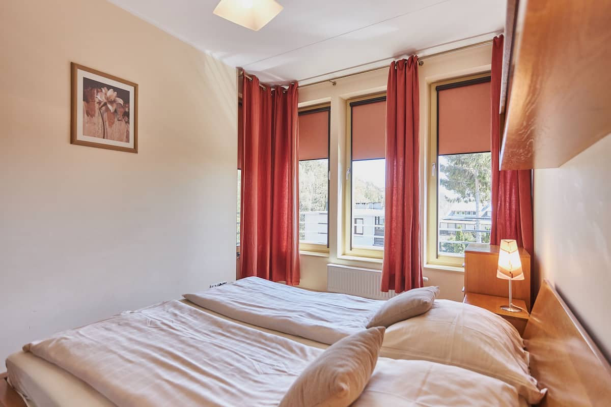 Apartemen Standar | 1 kamar tidur, setrika/meja setrika, Wi-Fi gratis, dan seprai linen