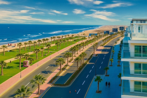 منظر من الجو على ارتفاع عالٍ