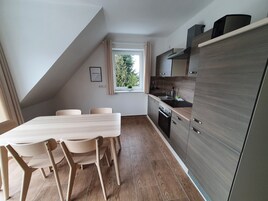 Comfort-Apartment | Eigene Küche | Kühlschrank, Mikrowelle, Ofen, Herdplatte