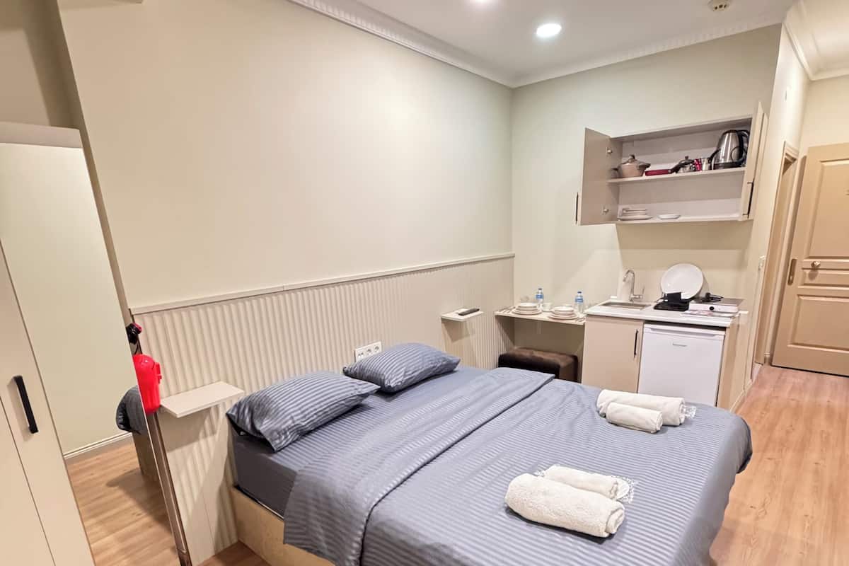 Premium bedding, minibar, desk, blackout drapes