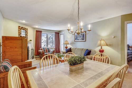 Pico E205 at the base of Pico with skiing out your door and access to Pico Fitness Center and Pool