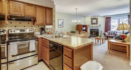 Pico E205 at the base of Pico with skiing out your door and access to Pico Fitness Center and Pool