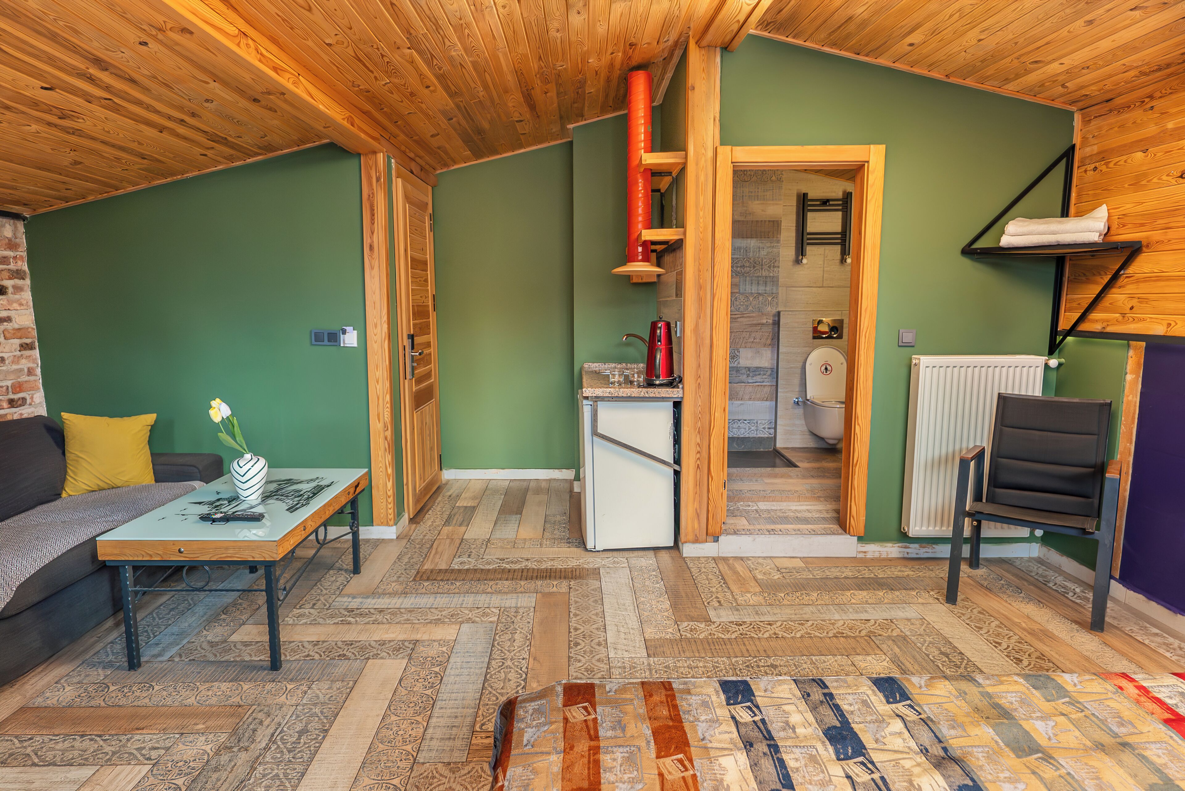 Penthouse Design | Vardagsrum | 55-tums LCD-tv med satellitkanaler och tv