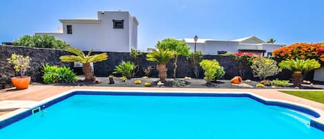 A heated pool