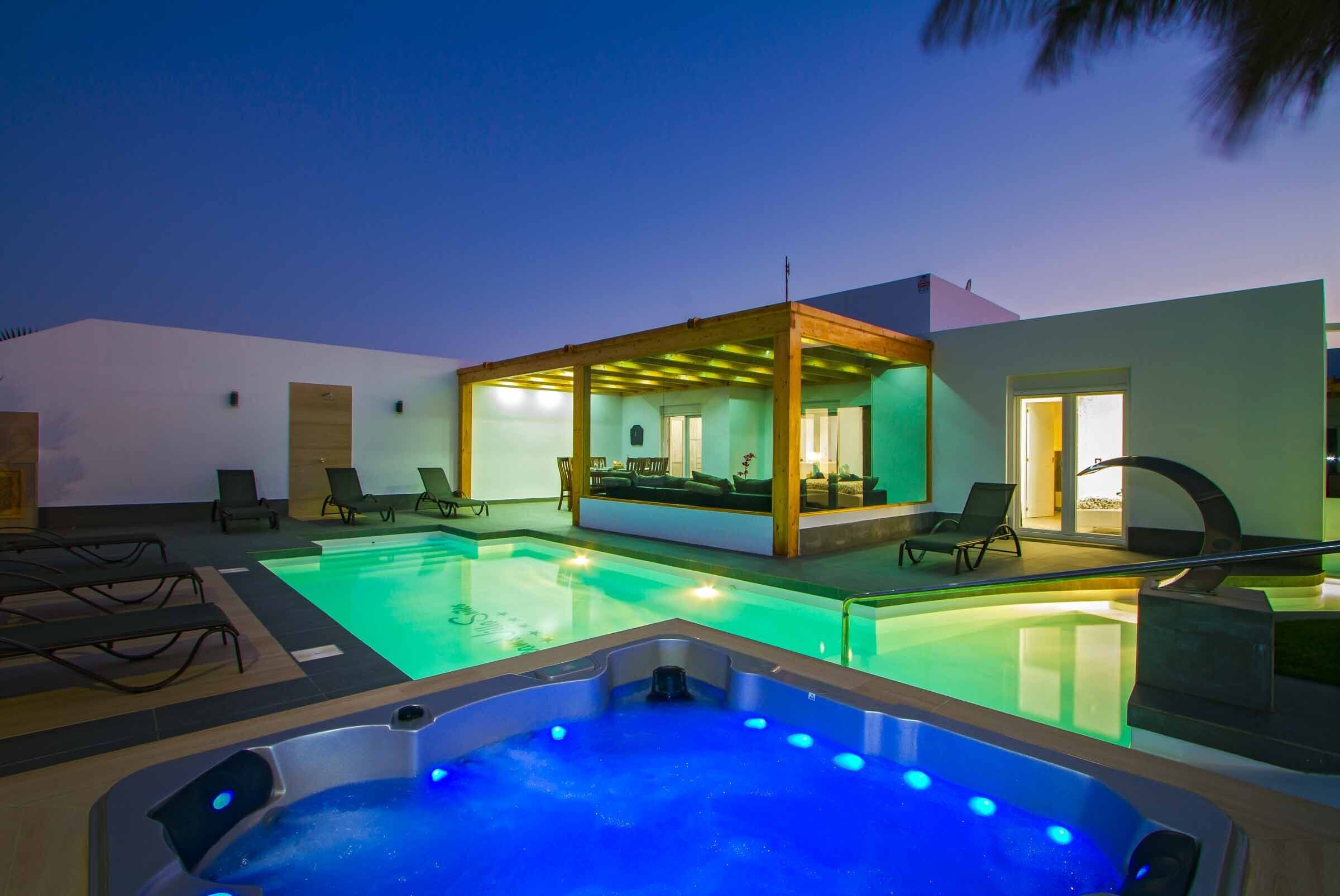 A heated pool
