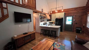 TV, fireplace, DVD player