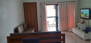 Living area - Apartment in Canto do Forte, beachfront (PRAIA GRANDE)