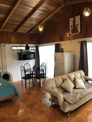 Een smart-tv en een open haard