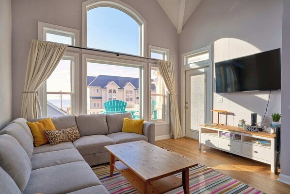 Smart TV, books, stereo, computer monitors