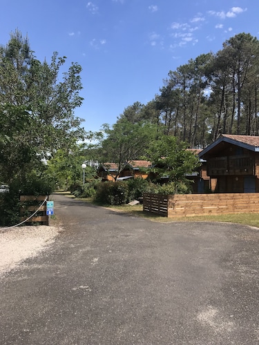 Chalet in a holiday village near the beach