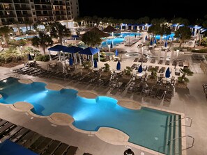 Indoor pool, outdoor pool