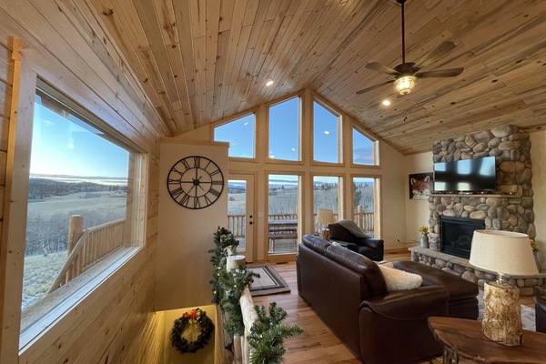 TV, caminetto, lettore DVD