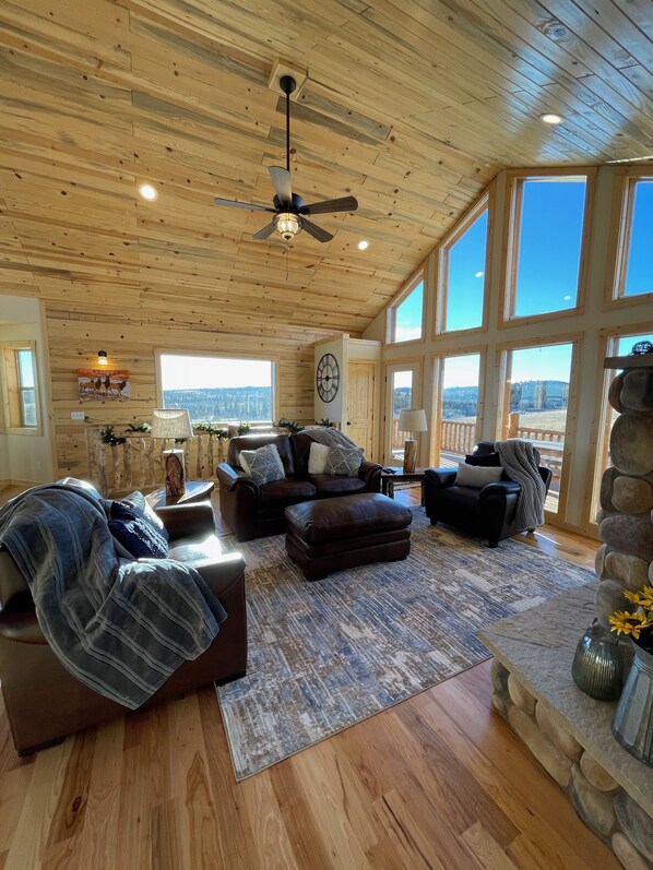 Fernseher, Kamin, DVD-Player