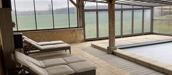 CHARMING LONGERE TRADITIONNELLE DU PERCHE IN A FARMHOUSE WITH POOL