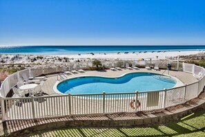 A heated pool