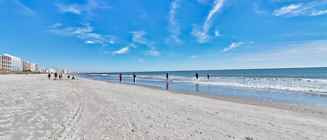 On the beach