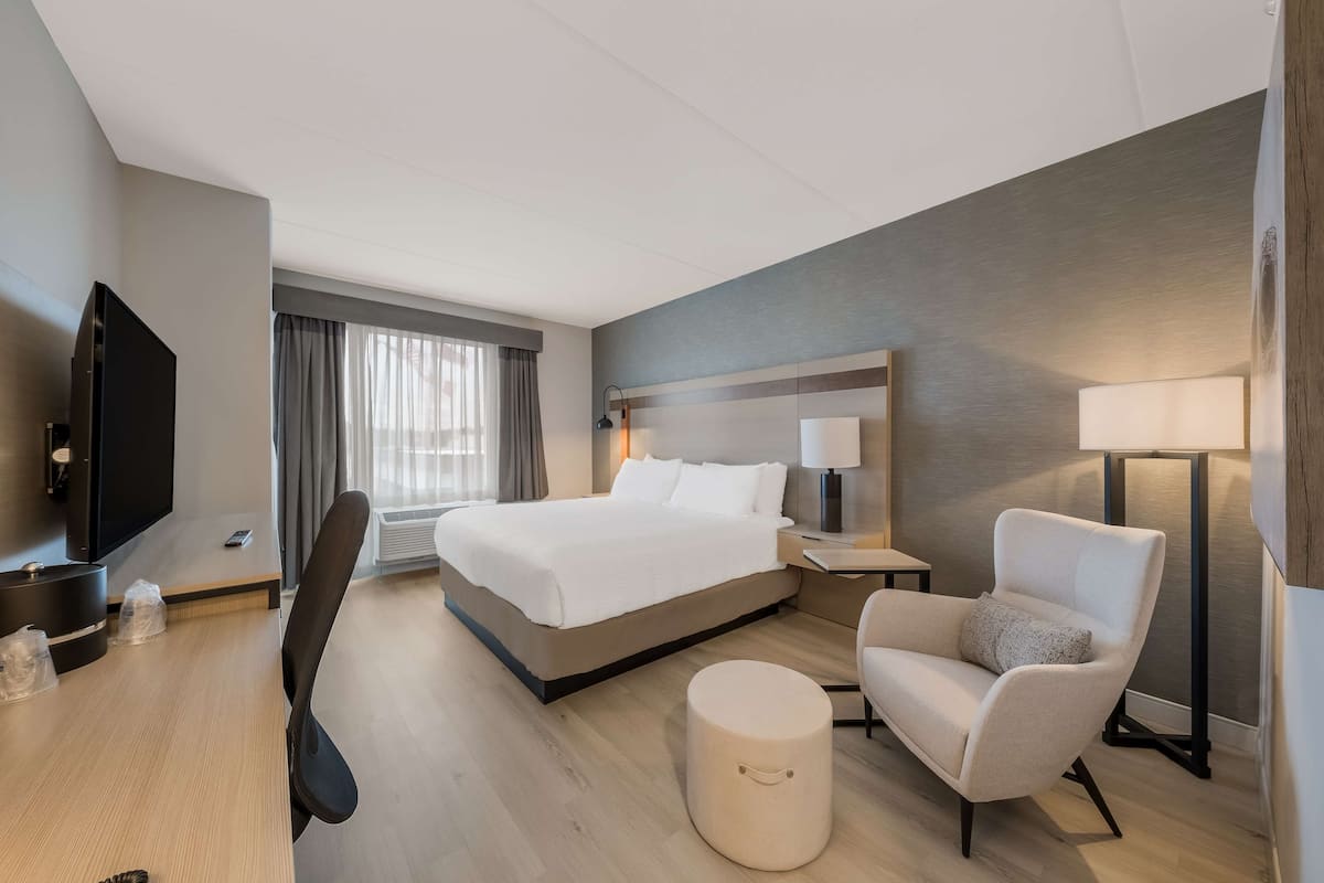 Standaard kamer, 1 kingsize bed, toegankelijk voor mindervaliden, koelkast & magnetron | 1 slaapkamer, hypoallergeen beddengoed, een kluis op de kamer