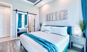 4 bedrooms, Egyptian cotton sheets, desk, iron/ironing board